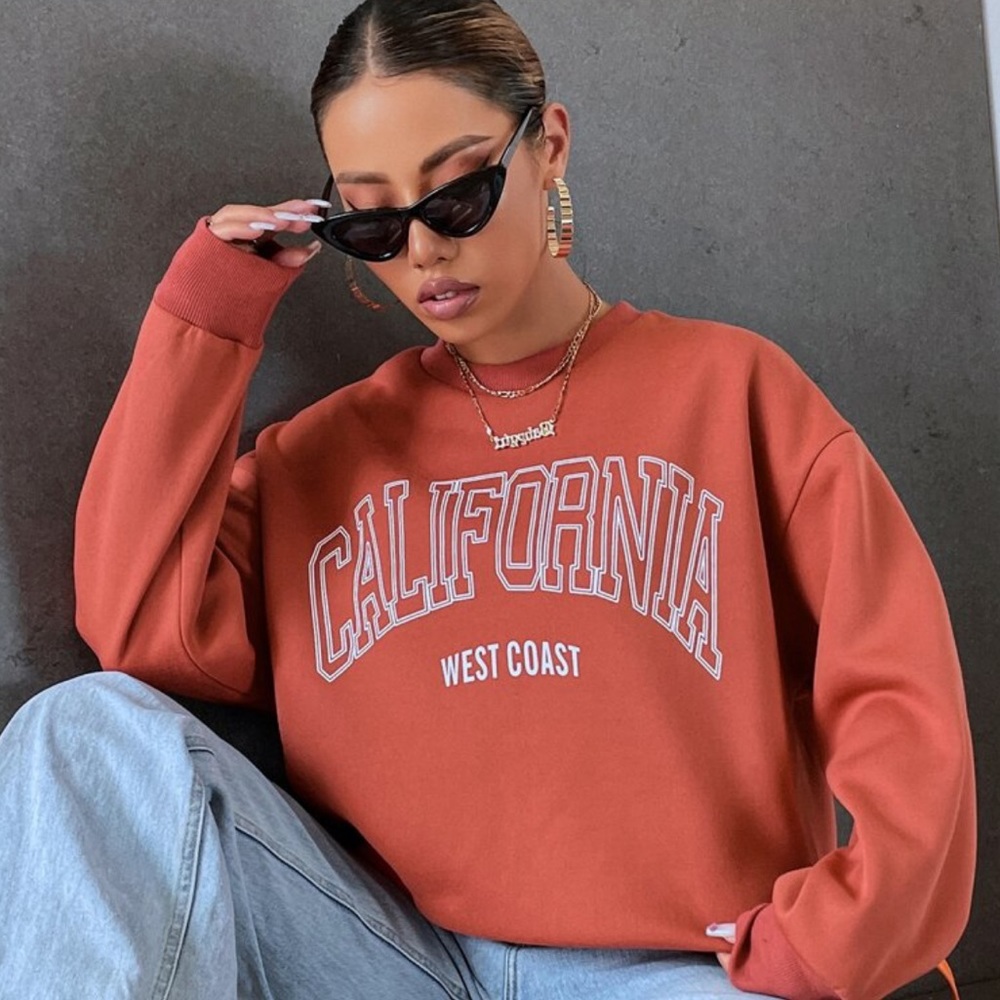 California Graphic Drop Sweater Pullover